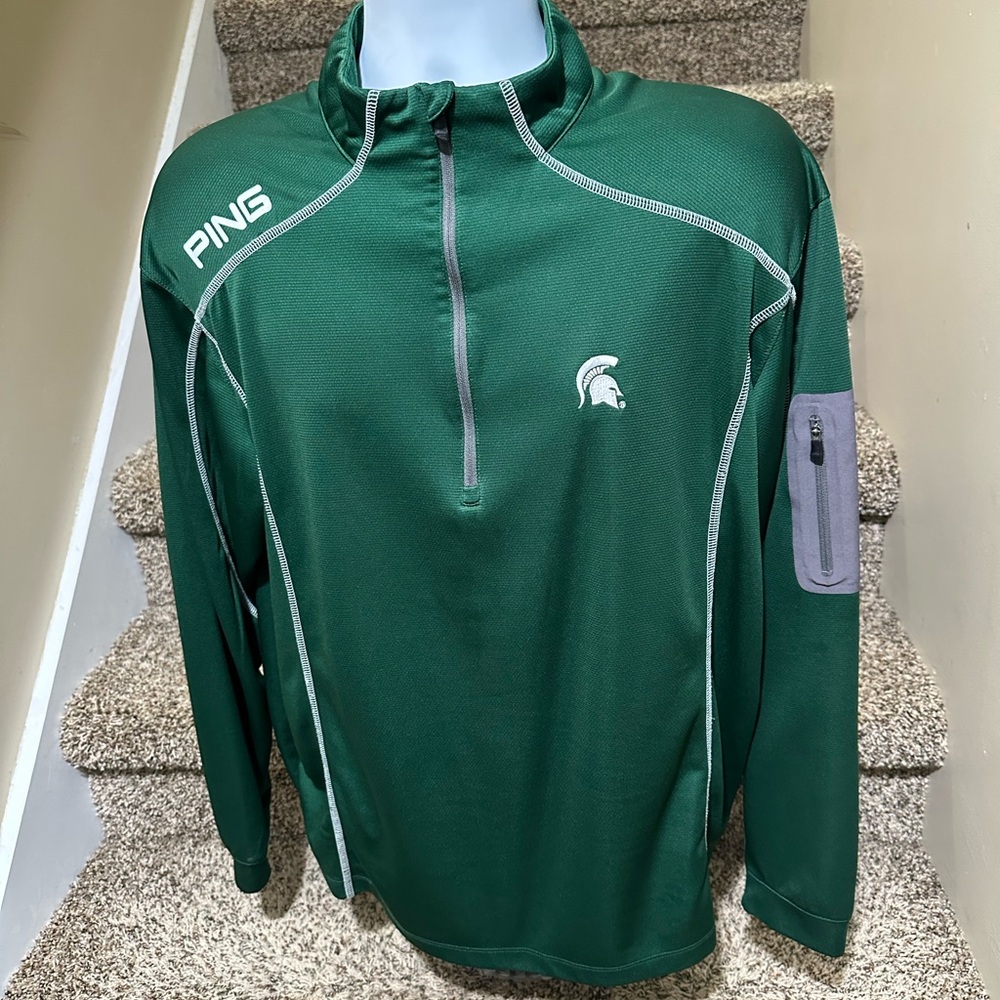 PING Performance *MSU Michigan State Spartans* casual golf ⛳️ l/s shirt - XL